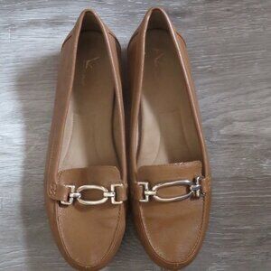 A2 Aerosoles Brown Slip-on Flats Size 9.5 Medium (K421)